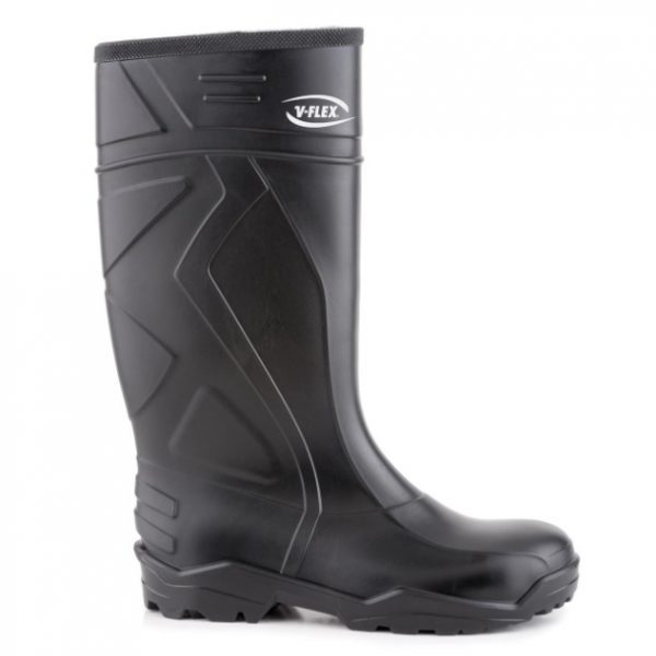 Bota PVC 942 Punta de Acero Negra